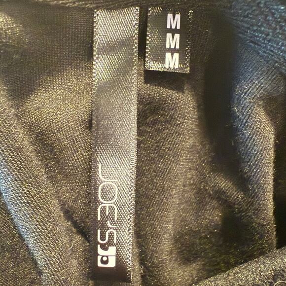 Joe’s Jeans Black Velour Hoodie Women M Soft Pullover Luxury Lounge Cozy Fall - Picture 8 of 8